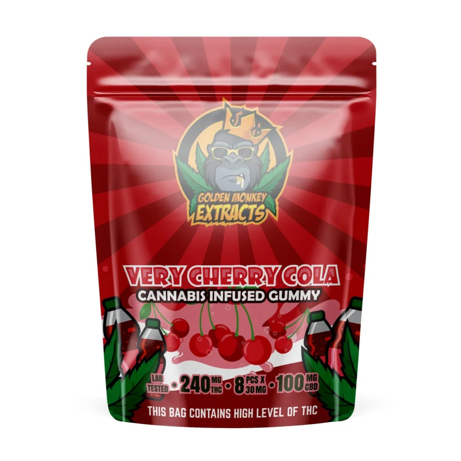 Golden Monkey Extracts: Very Cherry Cola (240MG THC + 100MG CBD)