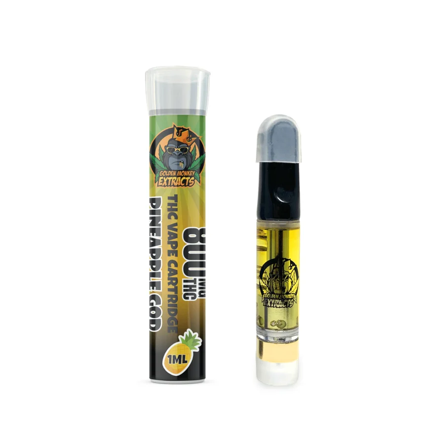 Golden Monkey Extracts: Pineapple God Distillate Cartridge (800MG)