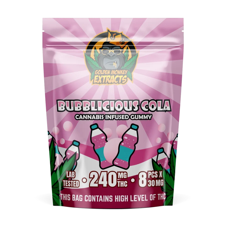 Golden Monkey Extracts Bubblicious Cola Edibles