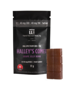 Twisted Extracts – Grape Halley’s Comet Jelly Bomb (40mg THC + 40mg CBD)