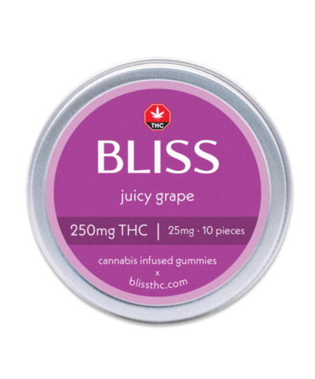 Bliss Edibles - Juicy Grape Gummies (250mg THC)