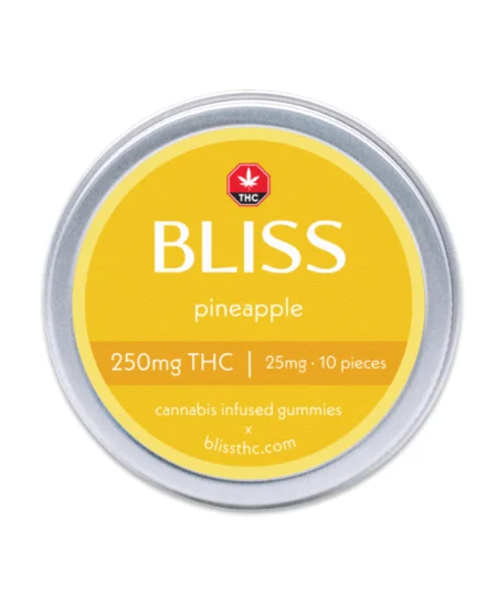 Bliss Edibles - Pineapple Gummies (250mg THC)