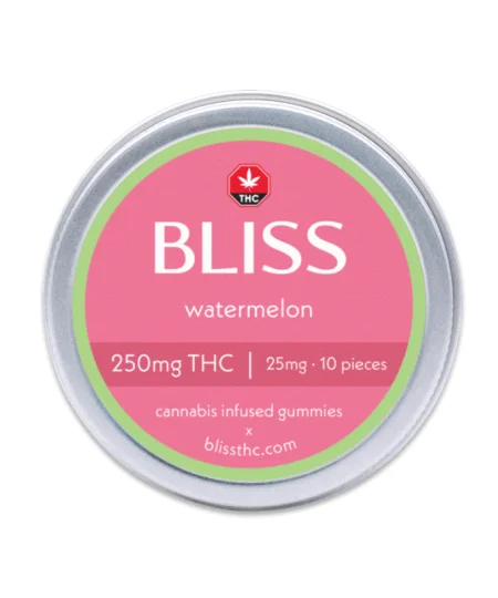 Bliss Edibles - Watermelon Gummies (250mg THC)