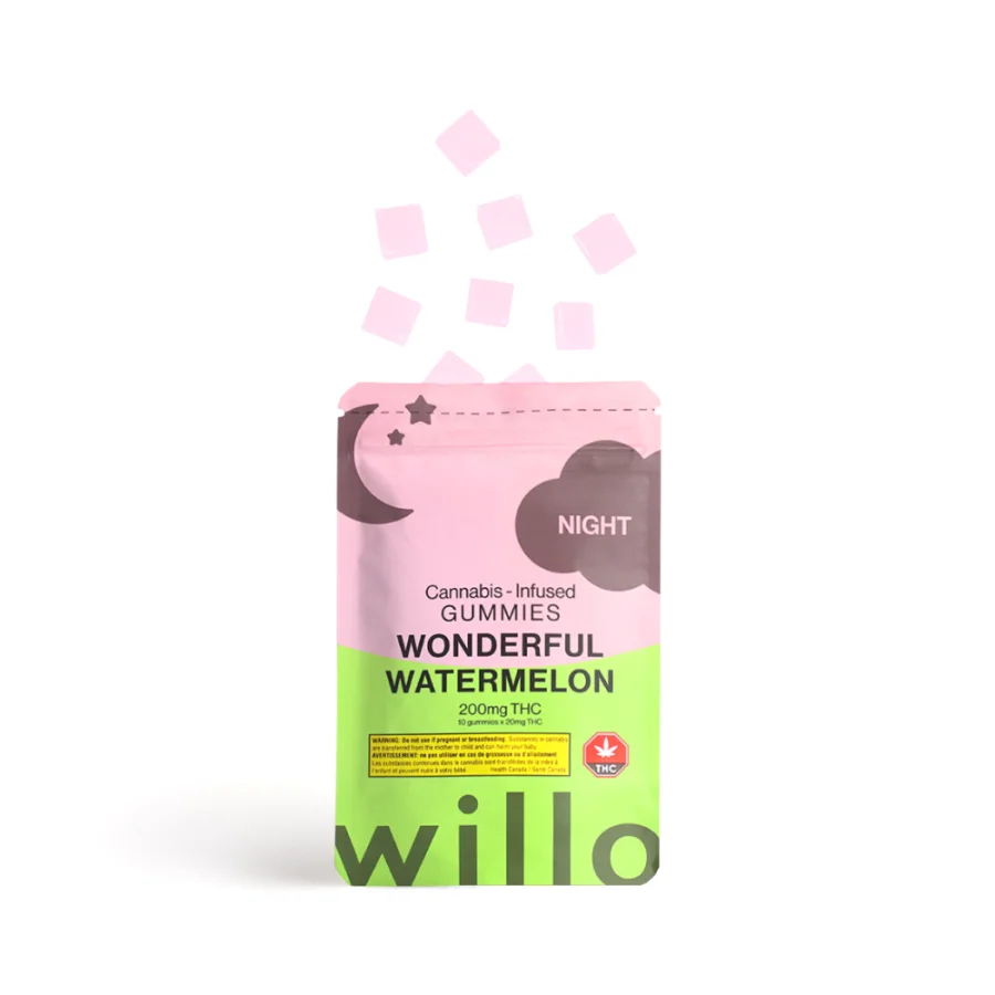 Willo - Wonderful Watermelon (Night) Gummies 200mg THC