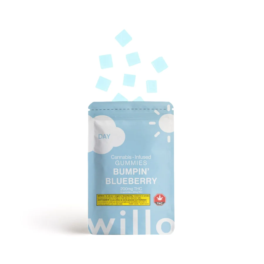 Willo - Bumpin' Blueberry (Day) Gummies 200mg THC