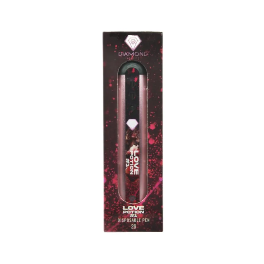 Diamond Concentrates 2 Gram Disposable (Distillate) – Love Potion (Sativa Dominant Hybrid) (2 Gram)