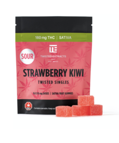 Twisted Extracts – Strawberry Kiwi Sour Singles (160mg THC)