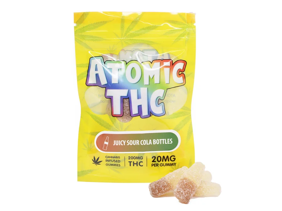 Atomic THC – Juicy Sour Cola Bottles (200mg THC)