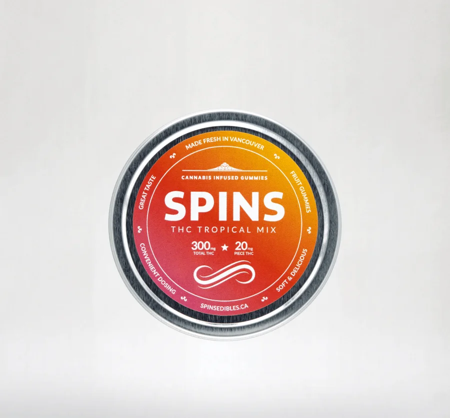 Spins THC - Tropical Mix Gummies (600mg THC)