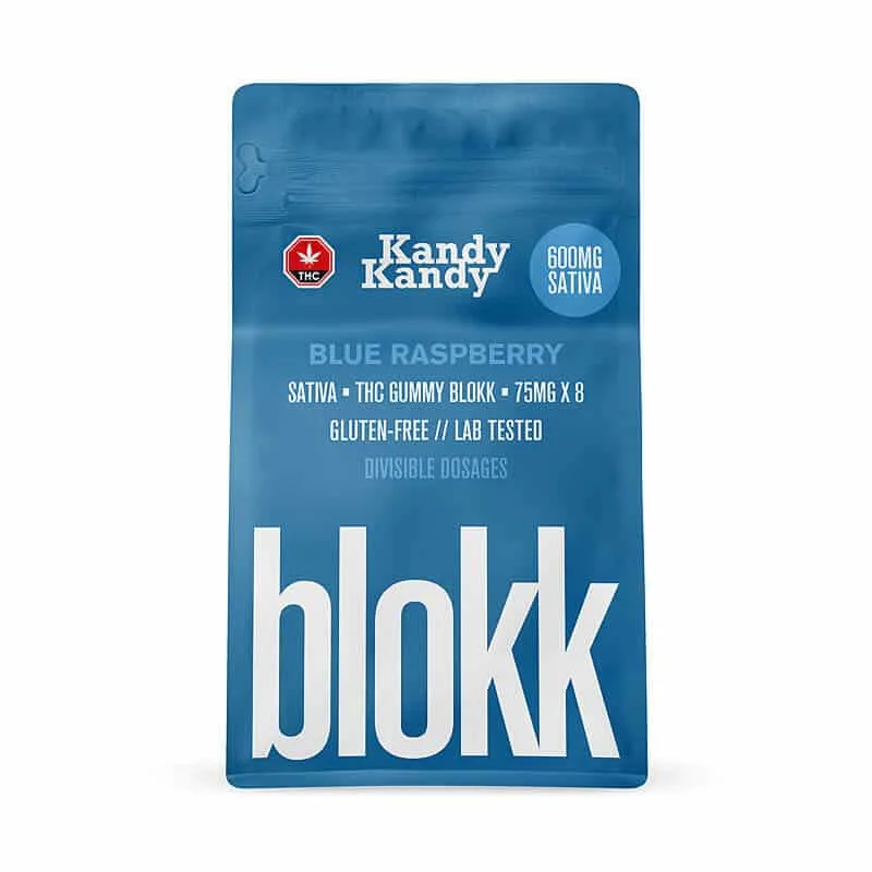KandyKandy – Blue Raspberry SATIVA BLOKK 600mg THC