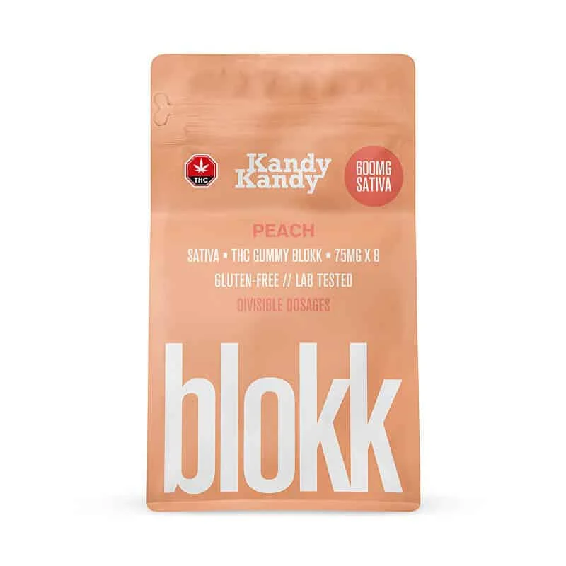 KandyKandy – PEACH SATIVA BLOKK 600mg THC