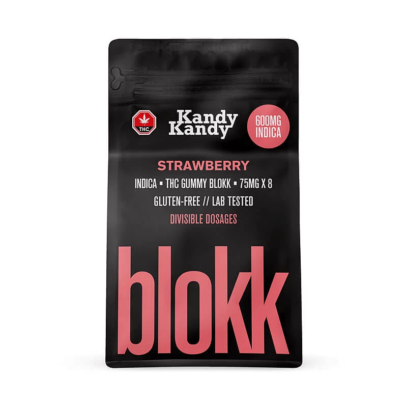 KandyKandy – STRAWBERRY INDICA BLOKK 600mg THC