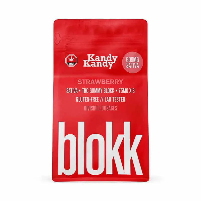 KandyKandy – STRAWBERRY SATIVA BLOKK 600mg THC