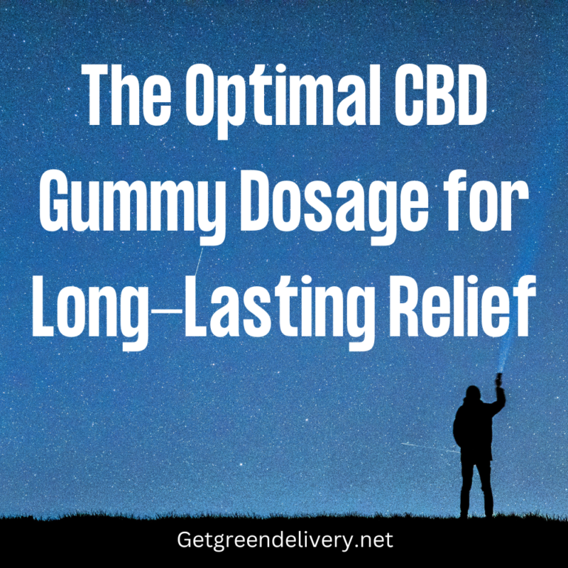 The Optimal Cbd Gummy Dosage For Long-Lasting Relief