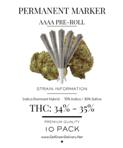 Pre-Rolled Joint - Permanent Marker Aaaa King Size 10 Pack
