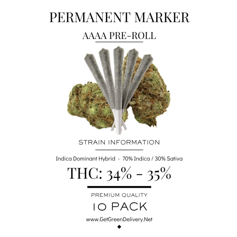 Pre-Rolled Joint - Permanent Marker AAAA King Size 10 Pack