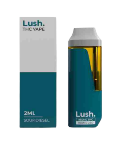 LUSH 2ML Disposable Vape – Sour Diesel 1:1 (1:1 CBD/ THC)