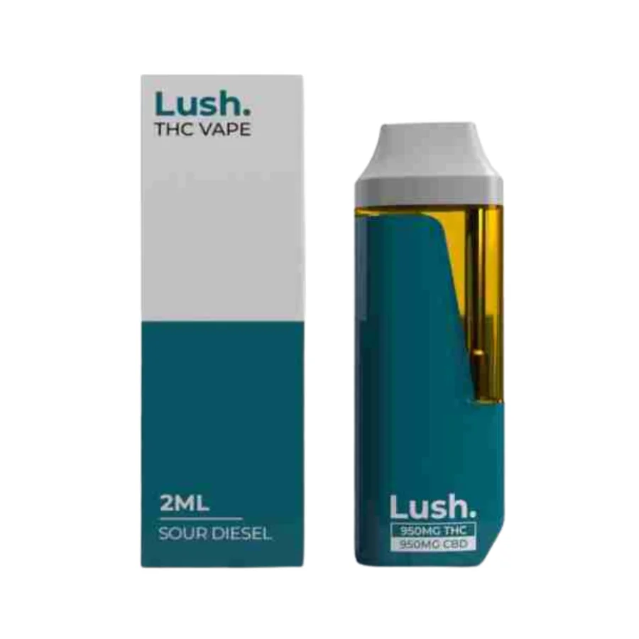LUSH 2ML Disposable Vape – Sour Diesel 1:1 (1:1 CBD/ THC)